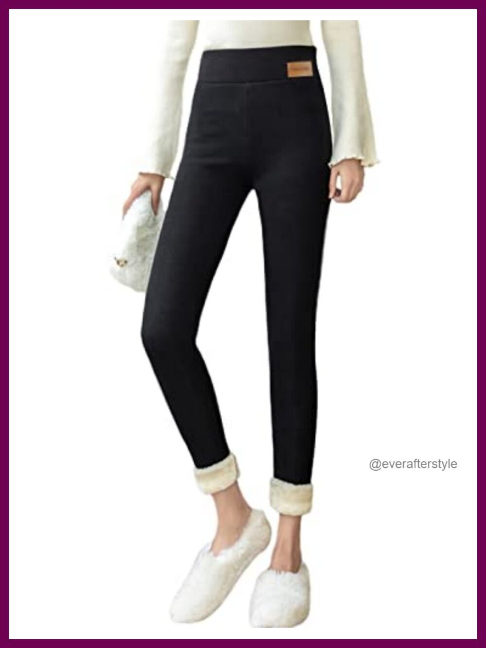 Women's Sherpa Lined Fleece Jogger Pants Athletic Sweatpants High Waist Thermal
